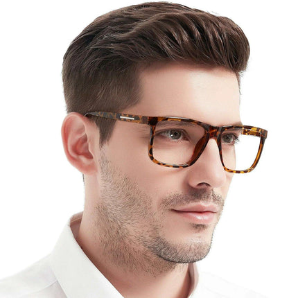 Chic Oversized Square Reading Glasses for Modern Men