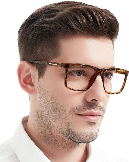 Chic Oversized Square Reading Glasses for Modern Men