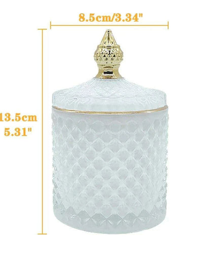Chic Minimalist Glass Organizer Jar for Jewelry and Aromatherapy Essentials