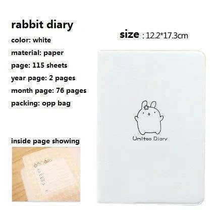 Charming Rabbit Faux Leather Notebook - A Creative Writing Delight