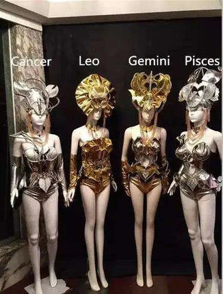 Zodiac-Themed Women's Cosmic Battle Attire