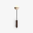 ∅ 5.9″ x H 28″ / Dia 15cm x H 71cm / Beige + Walnut Color