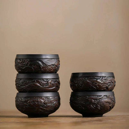 Handcrafted 85ML Jianshui Purple Pottery Tea Set - Très Elite