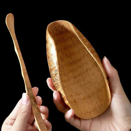 Handcrafted Bamboo Root Tea Spoon and Stick Set for Tea Enthusiasts - Très Elite