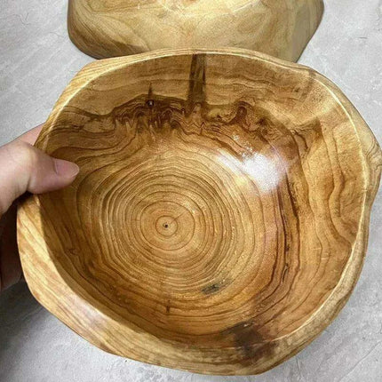Handcrafted Cedar Root Serving Bowl - Distinctive Natural Wood Dish for Entertaining and Everyday Use