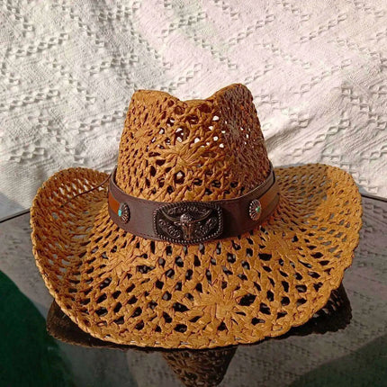 Handcrafted Cowboy Hat with Wild West Flair - Ideal for Outdoor Excursions - Très Elite