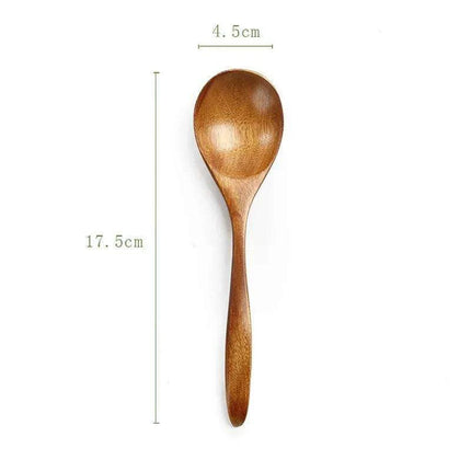 Handcrafted Eco-Friendly Japanese Wooden Spoon - Essential Tool for Soups, Rice, and Desserts - Très Elite