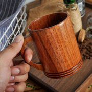 Handcrafted Jujube Wood Drink Mug - Eco-Friendly Retro Cup for Coffee, Tea, and More - Très Elite