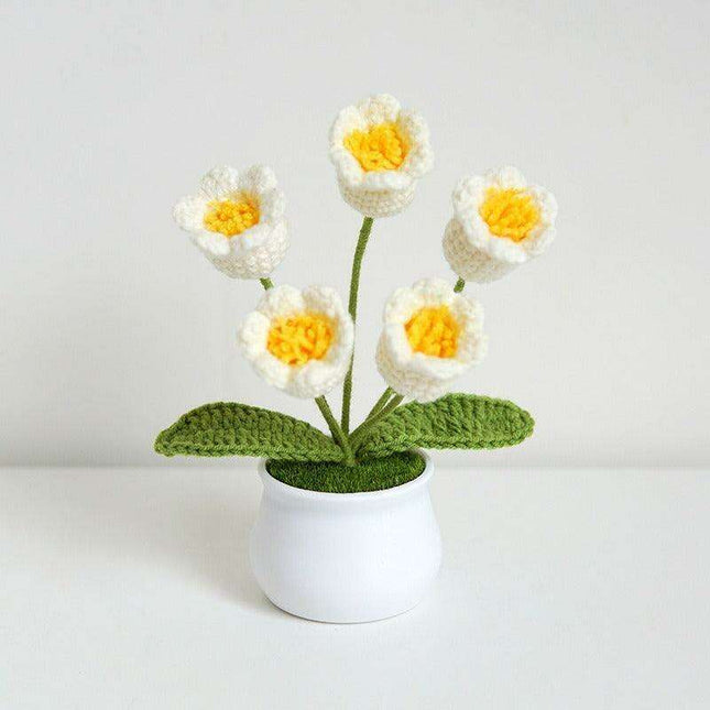 Handcrafted Korean Wool Sunflower Arrangement for Chic Home Elegance