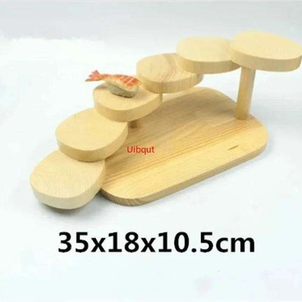 Handcrafted Pine Wood Sushi Boat - Elevate Your Japanese Dining Experience- Très Elite- Très Elite