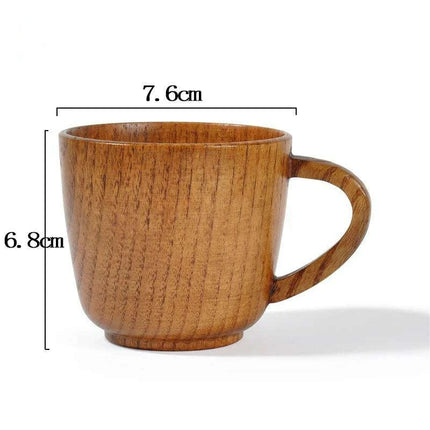 Handcrafted Rustic Spruce Wood Mug - Stylish Natural Drinkware for All Beverages - Très Elite