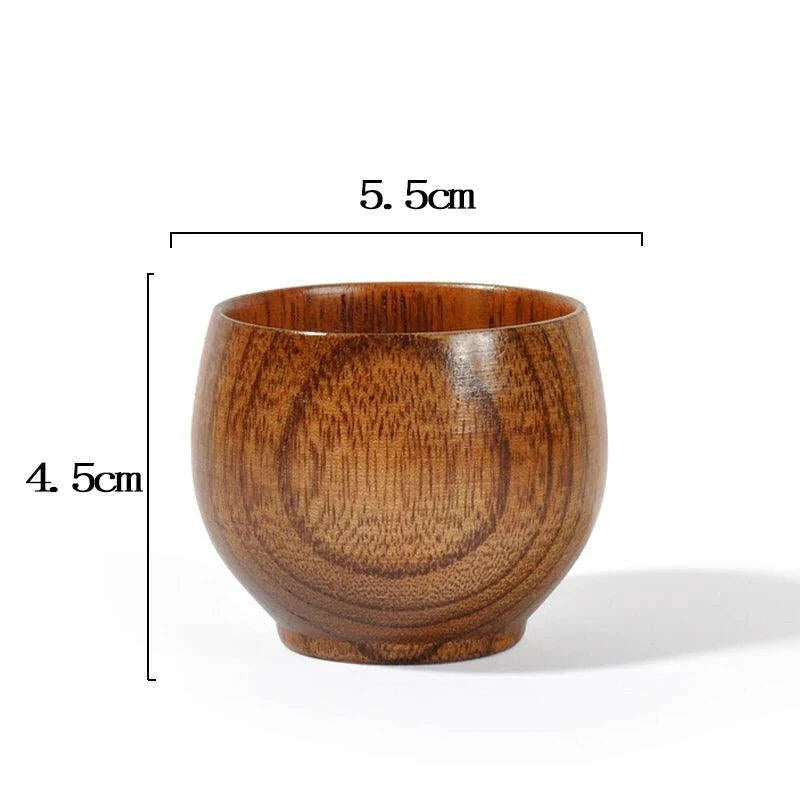 Handcrafted Rustic Spruce Wood Mug - Stylish Natural Drinkware for All Beverages - Très Elite
