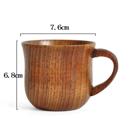 Handcrafted Rustic Spruce Wood Mug - Stylish Natural Drinkware for All Beverages - Très Elite