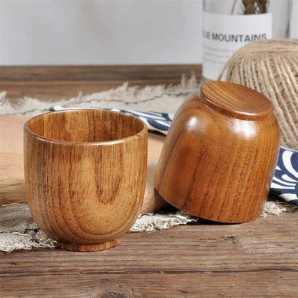 Handcrafted Rustic Spruce Wood Mug - Stylish Natural Drinkware for All Beverages - Très Elite