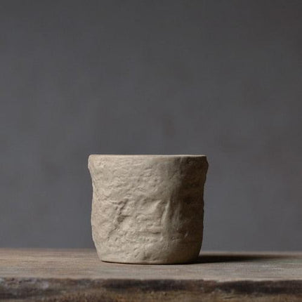 Handcrafted Slate-Inspired Ceramic Teapot and Teacup Set for Elegant Tea Moments.