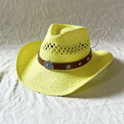 Handcrafted Stiff Cowboy Hat: Essential Summer Accessory for Men’s Wild West Fashion - Très Elite