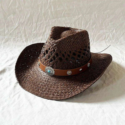 Handcrafted Stiff Cowboy Hat: Essential Summer Accessory for Men’s Wild West Fashion - Très Elite