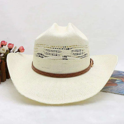 Handcrafted Stiff Cowboy Hat: Essential Summer Accessory for Men’s Wild West Fashion - Très Elite