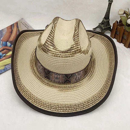 Handcrafted Stiff Cowboy Hat: Essential Summer Accessory for Men’s Wild West Fashion - Très Elite