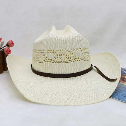 Handcrafted Stiff Cowboy Hat: Essential Summer Accessory for Men’s Wild West Fashion - Très Elite