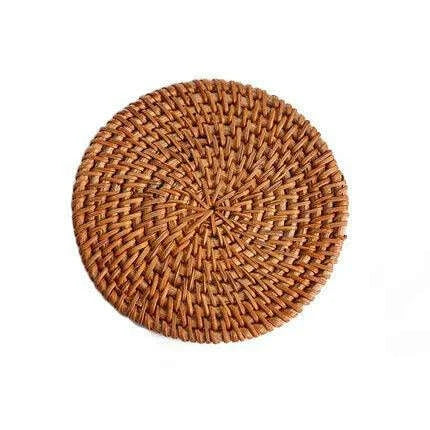 Handcrafted Sustainable Rattan Coasters - Eco-Friendly Drink Accessories for Every Occasion..