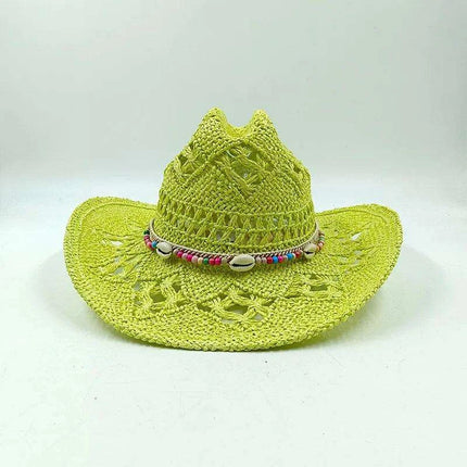 Handcrafted Unisex Denim Straw Cowboy Hat for Ultimate Summer Sun Protection - Très Elite