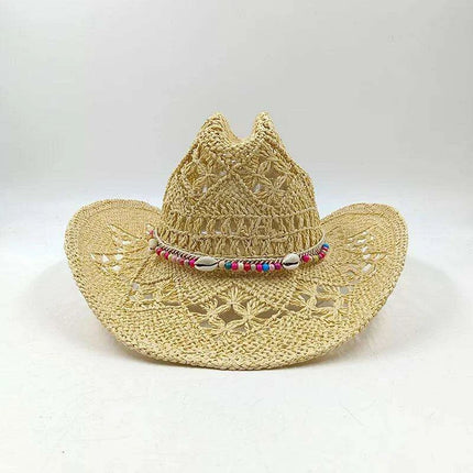 Handcrafted Unisex Denim Straw Cowboy Hat for Ultimate Summer Sun Protection - Très Elite