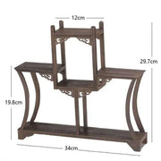 Handcrafted Wooden Display Stand for the Traditional Kung Fu Tea Ceremony - Très Elite