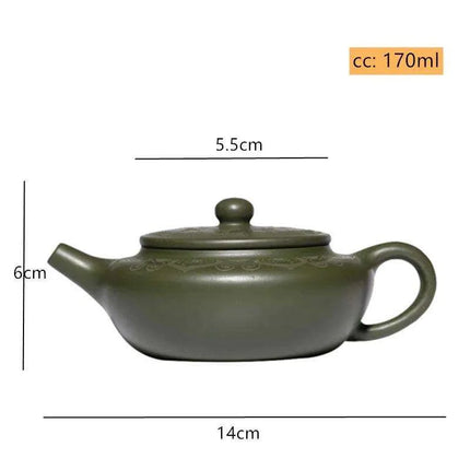 Handcrafted Yixing Purple Clay Teapot - 170ml with Built-in Infuser for Authentic Chinese Tea Experience - Très Elite
