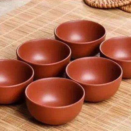 Handmade Artisan 6-Piece Purple Clay Tea Cup Collection for Tea Lovers. Coffee & Tea Cups handmade-artisan-6-piece-purple-clay-tea-cup-collection-for-tea-lovers Kitchen & Dining›Tabletop›Cups, Mugs & Saucers›Teacups & Saucer Sets