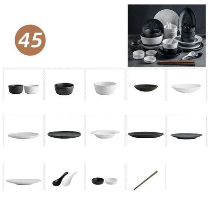 Handmade Artisan Ceramic Dining Set - Très Elite
