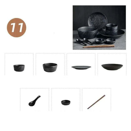 Handmade Artisan Ceramic Dining Set - Très Elite