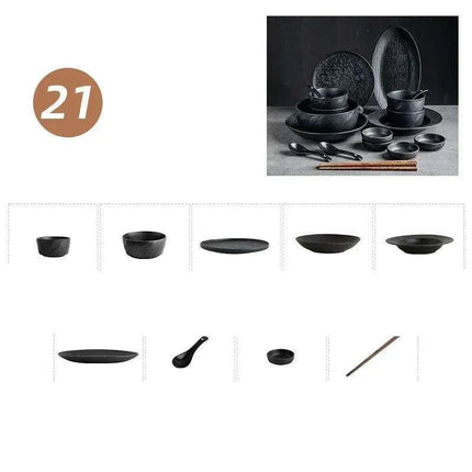 Handmade Artisan Ceramic Dining Set - Très Elite