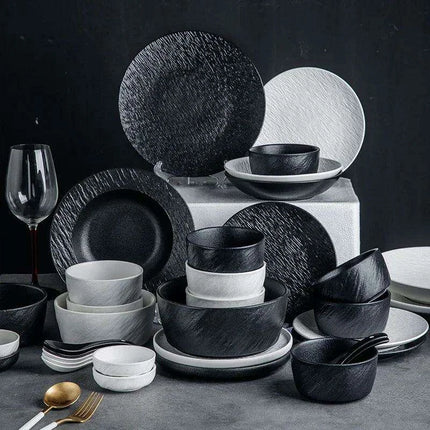 Handmade Artisan Ceramic Dining Set - Très Elite