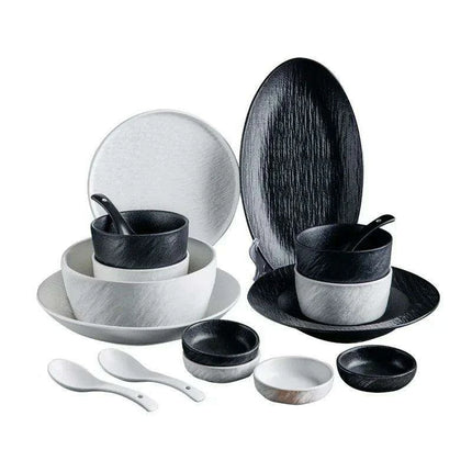 Handmade Artisan Ceramic Dining Set - Très Elite