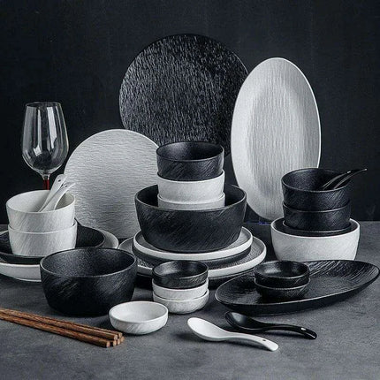 Handmade Artisan Ceramic Dining Set - Très Elite