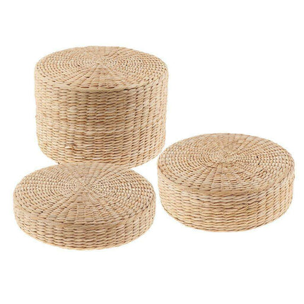Handmade Japanese Straw Cushion for Comfortable Relaxation - Très Elite