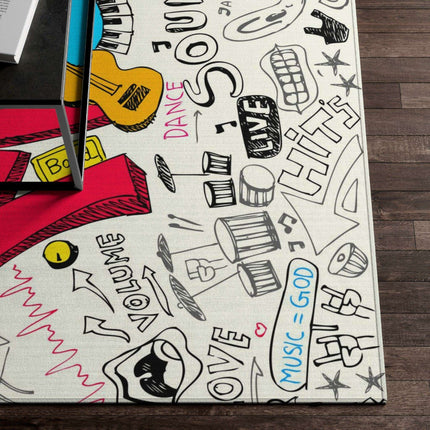 Harmonic Elegance Musical Area Rug - A Symphony for Your Space 🎶