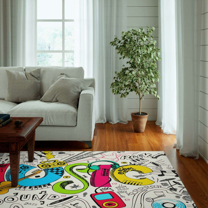 Harmonic Elegance Musical Area Rug - A Symphony for Your Space 🎶
