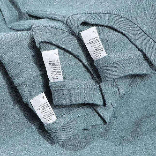 Haze Blue Casual Fit Lightweight Cotton Tee for Men and Couples