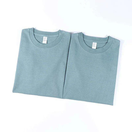 Haze Blue Casual Fit Lightweight Cotton Tee for Men and Couples - Très Elite