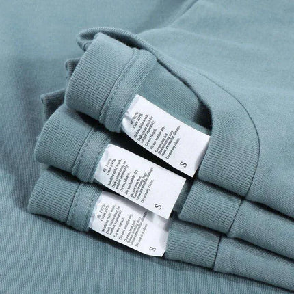 Haze Blue Casual Fit Lightweight Cotton Tee for Men and Couples - Très Elite