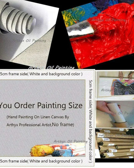 Abstract Urban Cityscape Hand-Painted Canvas Art - Contemporary Wall Decor Inspiration