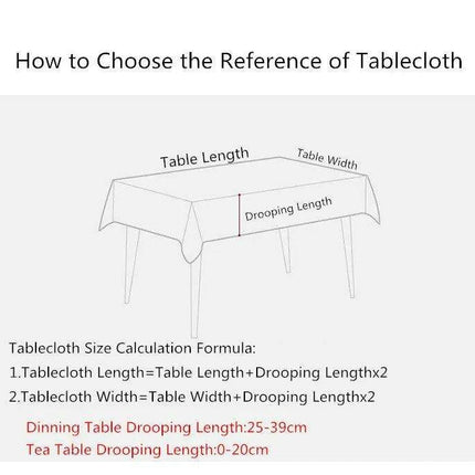 Joyful Christmas Striped Tablecloth - Waterproof Festive Home Decor