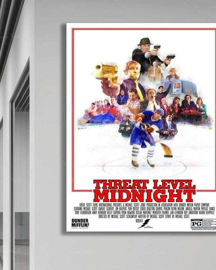 Threat Level Midnight: A Humorous Tribute to The Office Art Print