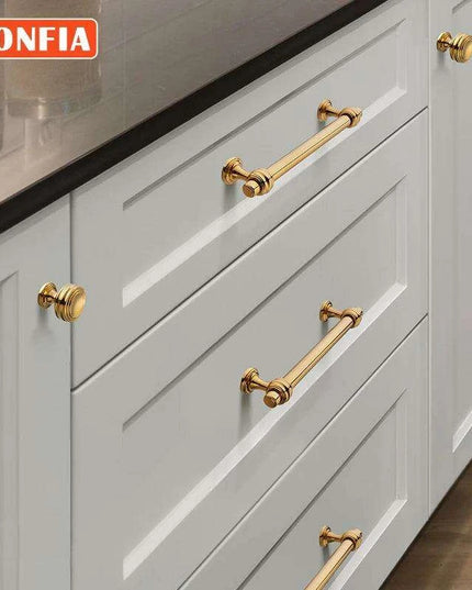 Elegant Rose Gold Cabinet Handles - High-Quality PVD Finish