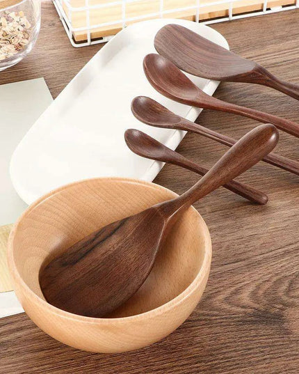 Elegant Black Walnut Spoon - Perfect for Desserts, Coffee, and Honey