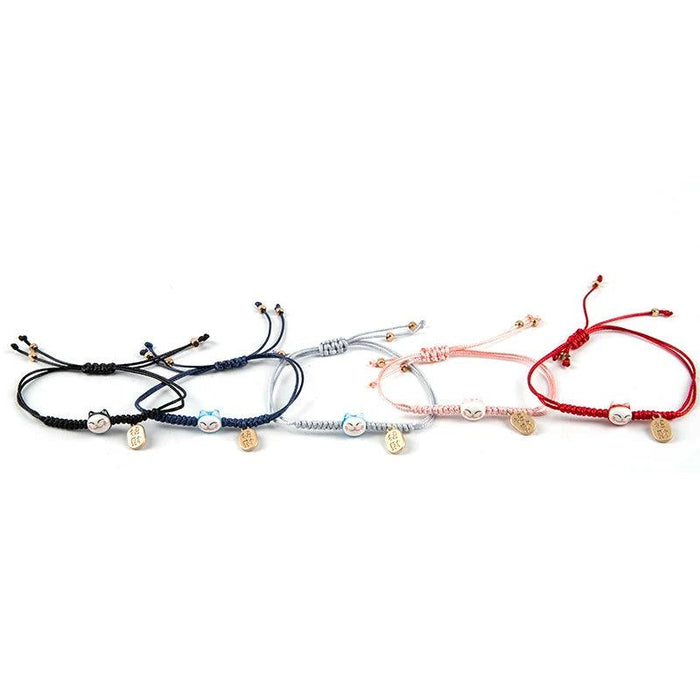 Charming Maneki Neko Luck Bracelet - A Joyful Gift for Women and Girls
