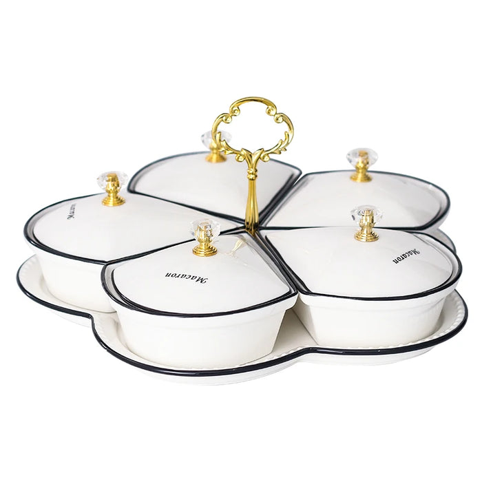 Elegant Ceramic Serving Platter Ensemble
