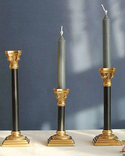 Timeless Vintage Brass Candle Holders - European Elegance for Intimate Dinners and Home Styling